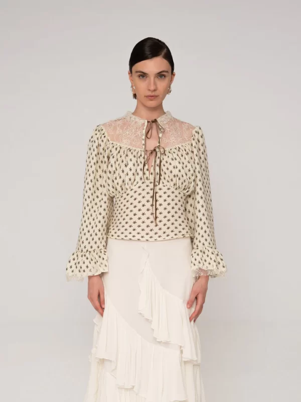 BLUSA FLORES CARMEN SAYS