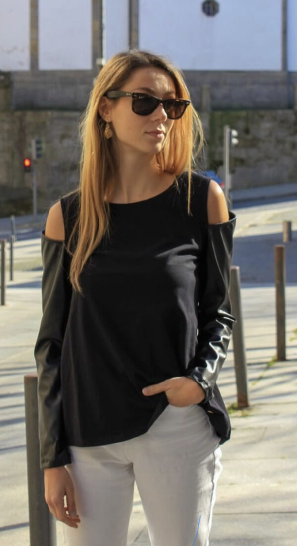 Camisola mangas polipele